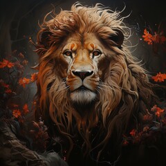 Naklejka premium Lion Stylize.