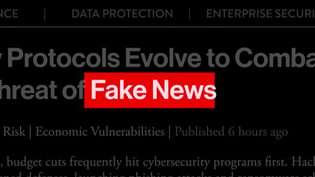 black and white fake news headline text animation