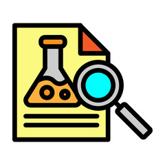 Scientific Method Vector Filled Icon Design