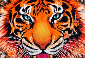 tiger head vector