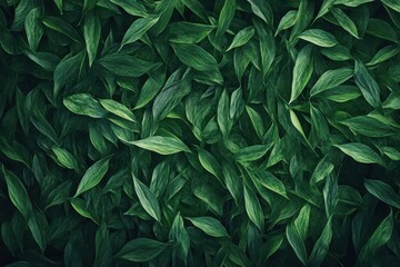 Fototapeta premium Lush green leaves
