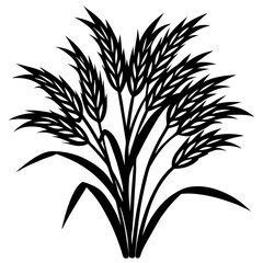 black and white silhouettes of plants