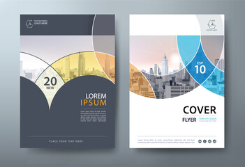 Annual report brochure flyer design template vector, Leaflet, presentation book cover templates, layout in A4 size