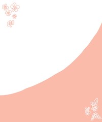 pink background with hearts and flowers