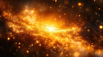 Fototapeta premium Fiery cosmic nebula