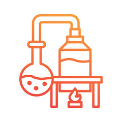 Fototapeta premium Distillation Icon