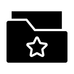 Save Folder Glyph Icon