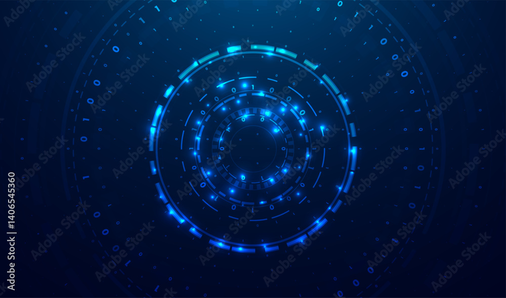Poster abstract big data visualization. big data code representation. graphic concept for your design