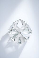 Fototapeta premium diamond shaped object on a white surface