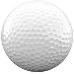 round white golf ball isolated on white or transparent background