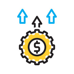 Vector multi color icon for Cost effective