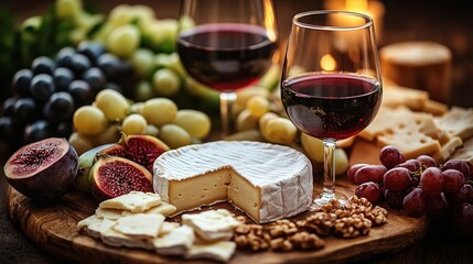 Gourmet cheese and wine platter (1)