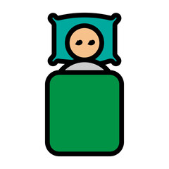 Blankets Vector Filled Icon Design