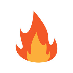 fire logo icon illustration flat