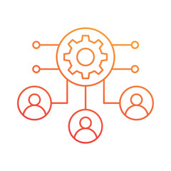 Obraz premium Resource Management Icon