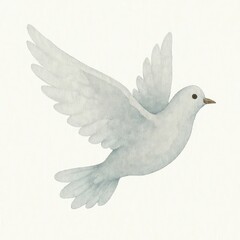 A serene watercolor clipart collection for memorial and condolence themes. Featuring soft, symbolic elements such as white roses, candles, doves, ribbons, hands holding flowers, and gentle skies—each.