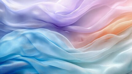 Obraz premium Pastel Fabric Texture Background: Soft Wave Drape