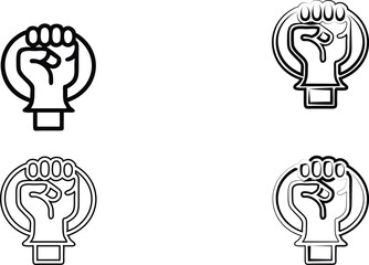 Shield icon with female silhouette, Venus symbol, line art, simple design, symmetrical composition, minimalist icons, gender equality concept, women's rights symbol, protective emblem, monochrome illu