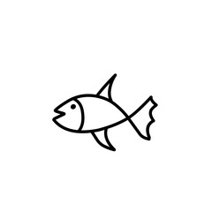 simple line doodle fish