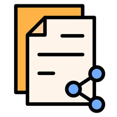 Share Document Filled Icon
