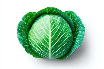 Obraz premium Vibrant Green Cabbage: A Fresh and Healthy Vegetable