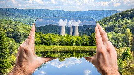 Digital innovation augmented reality for monitoring nuclear plants in forested valleys