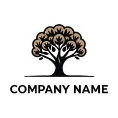 Obraz premium Elegant tree logo design