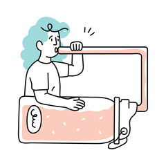 Dehydration Vector style illustration.