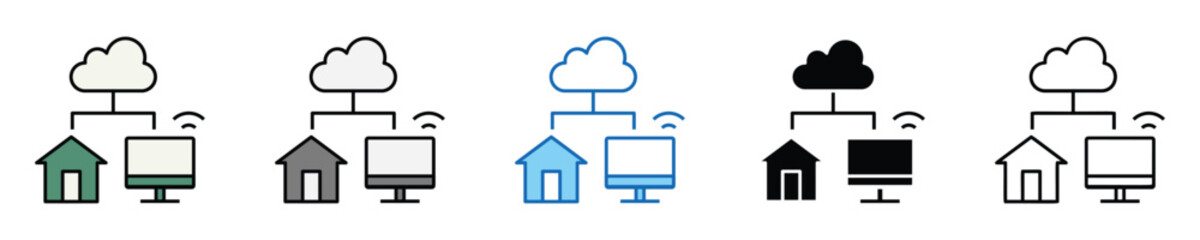 Iot Icons Set – Editable Vector Icons in Multiple Styles