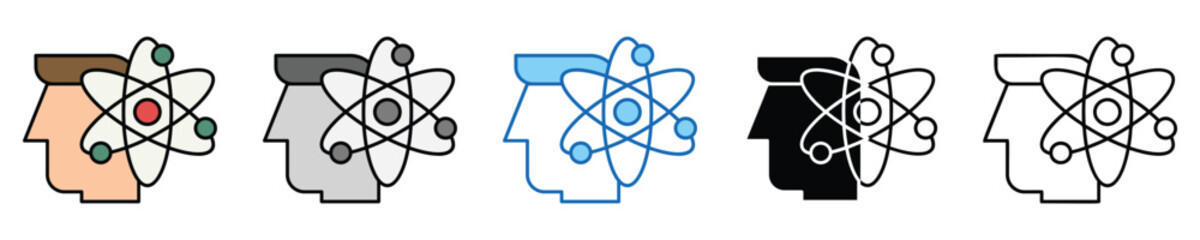 Knowledge Icons Set – Editable Vector Icons in Multiple Styles