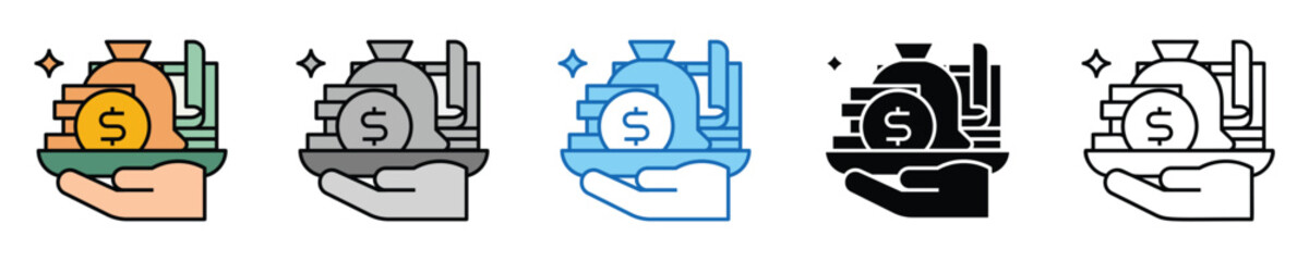 Loan Icons Set – Editable Vector Icons in Multiple Styles