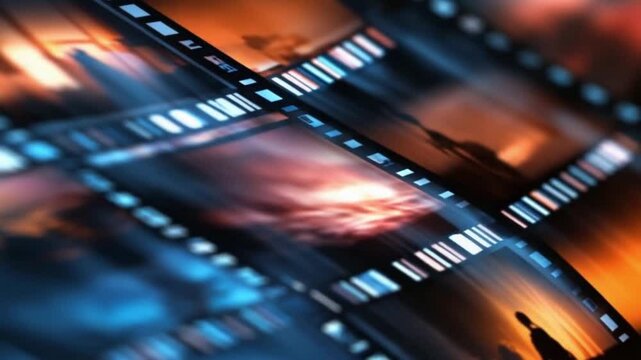 Participants engage in a film editing workshop, exploring various techniques and vibrant visuals at a creative space in the city during an evening session focused on storytelling