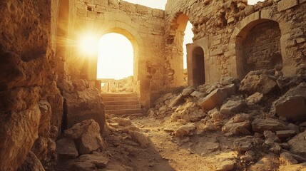 Ancient Ruins in the Middle East Showcasing Traditional Architecture