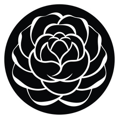 Floral lotus vector illustration, a vintage petal design