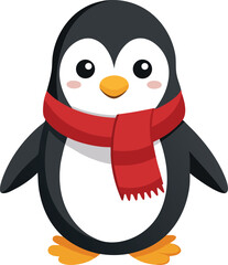 Fototapeta premium Penguin with scarf