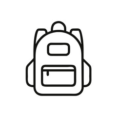 school bag vector icon illustration