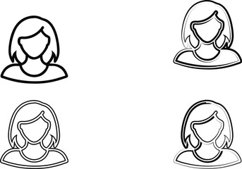 Simple geometric figures, minimalist human shapes, male and female symbols, bathroom sign icons, black and white line drawings, gender representation, stylized pictograms, abstract human forms, circul