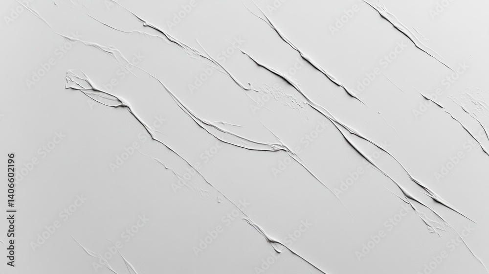 Poster textured white paint strokes spreading dynamically across canvas, revealing abstract artistic expres