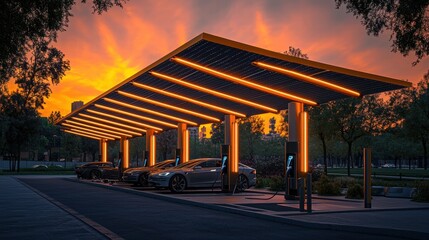 Obraz premium Expansive parking lot with abundant space for vehicles under clear blue sky in daylight