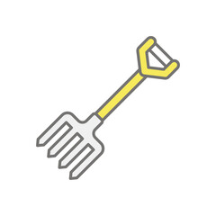 Pitchfork icon vector stock illustration
