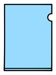 クリアファイルのイラスト素材