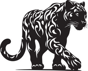 Front view of Panther on dark background. Predator series