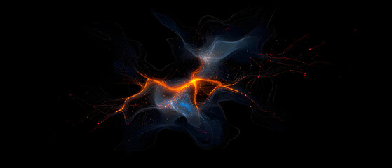 Fototapeta premium Abstract energy flow
