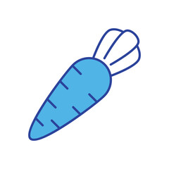 Carrot icon vector stock illustration