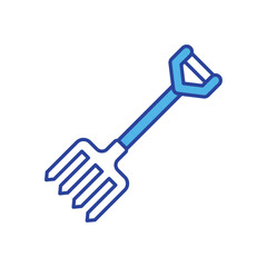 Pitchfork icon vector stock illustration