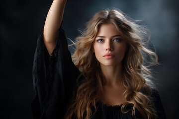Fototapeta premium powerful woman moody