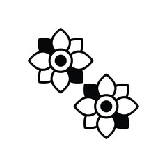 Flowers icon vector stock illustration