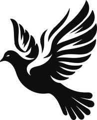 Dove bird vectors silhouette