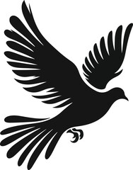 Dove bird vectors silhouette