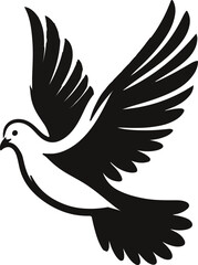 Dove bird vectors silhouette
